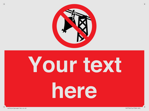 Custom prohibition do not fly kites near overhead electrical power lines